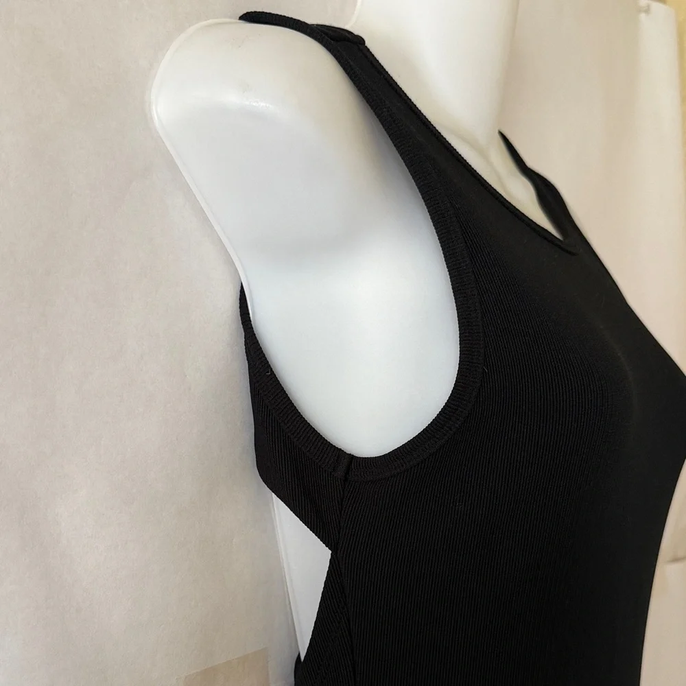 Superdown Sherry Ribbed Cutout Maxi Dress Size S Revolve Black Bodycon Event - Picture 8 of 15